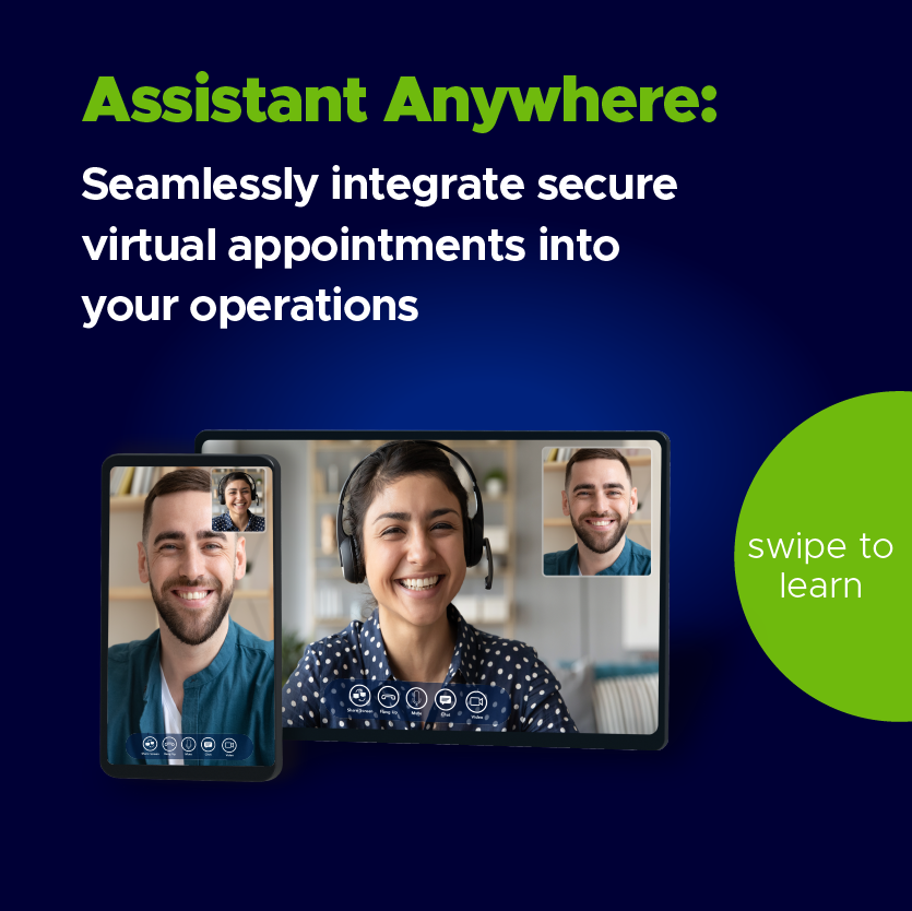 ACF_Tech's tweet photo. Humanize the digital connection between customers and staff. Our Assistant Anywhere solution provides secure, real-time video calls anywhere, anytime. Schedule a demo today: https://t.co/9lAkS2GXn8
#AssistantAnywhere https://t.co/xOnK7XaLos