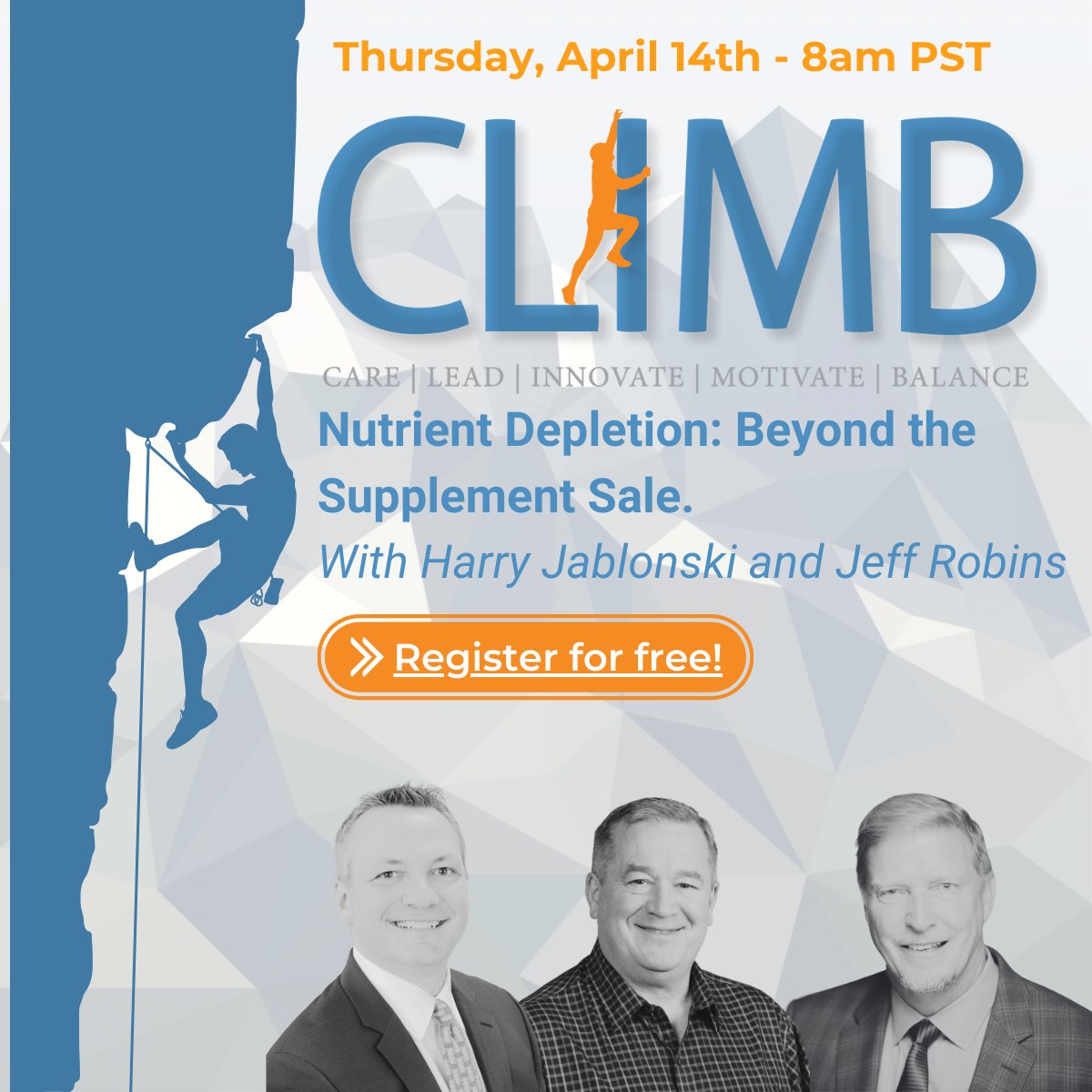 RMS_POS's tweet photo. Register for our April CLIMB Broadcast. Hear from Pharmacist Jeff Robins on how he built one of the most successful supplement recommendation programs ever and take the next steps in your own nutrient depletion counselling program.
#Nutrientdepletion, #Nutributler, #RMSCLIMB https://t.co/RIMwQrcQCz