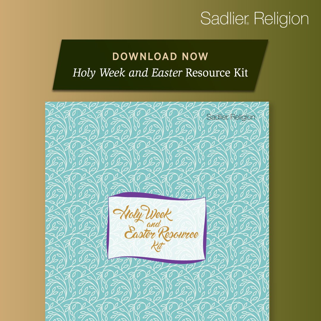SadlierReligion's tweet photo. Help children and families prepare for and celebrate Holy Week and the Easter season with prayers, practices, and activities that can be used at home. https://t.co/jStnFcKj4P

#HolyWeek #Easter #EasterSeason #Catholics #CatholicEdchat #CatholicFaith #SadlierReligion https://t.co/4re00oGbzA