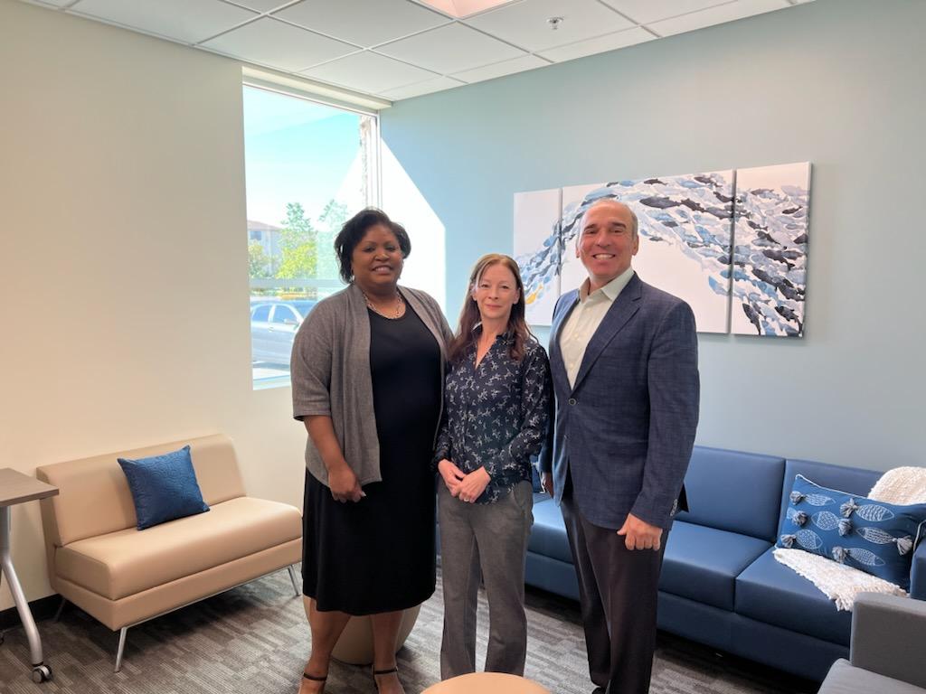 cohenclinicVVSD's tweet photo. We're getting excited about our sister Cohen Clinic coming soon to Oceanside! 

See these behind-the-scenes photos of our team onsite, including a visit from @CohenVeterans CEO &amp; President and Chief Clinical Officer.

#mentalhealth #therapy #veterans #militaryfamilies https://t.co/CtKnp0jt0R