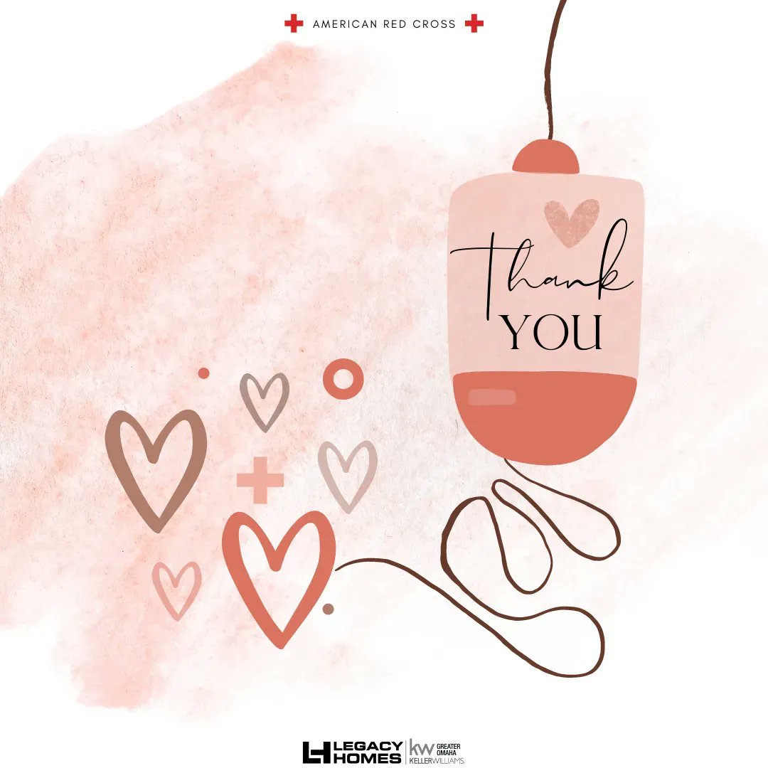 LegacyOmaha's tweet photo. Thank YOU for all of your blood donations yesterday! 🩸 @RedCross We are so grateful to everyone that was able to help their community with this act of kindness. 🥰 #blooddrive #americanredcross #nebraska #blooddonation #omaha #kellerwilliams #newconstruction #legacyhomes https://t.co/YnI8aQiK7a