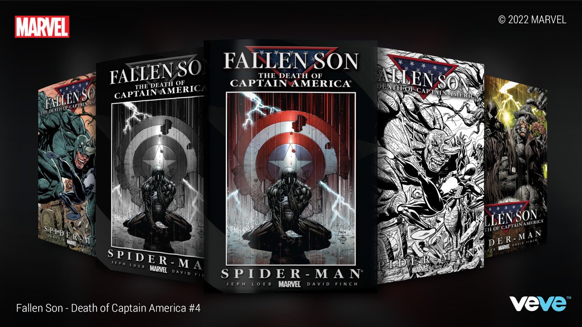 veve_official's tweet photo. The Death of Captain America, Part 4 of 5

How will Spider-Man cope? @Marvel’s #FallenSon #4 features VeVe-Exclusive Rare &amp; Ultra Rare covers by @alspiderphan and @rachellecheri. Drops Thu, 14 April at 8 AM PT in blind box: https://t.co/gYeJoEV2tz

#MARVELxVeVe https://t.co/RWp8HAtq5p