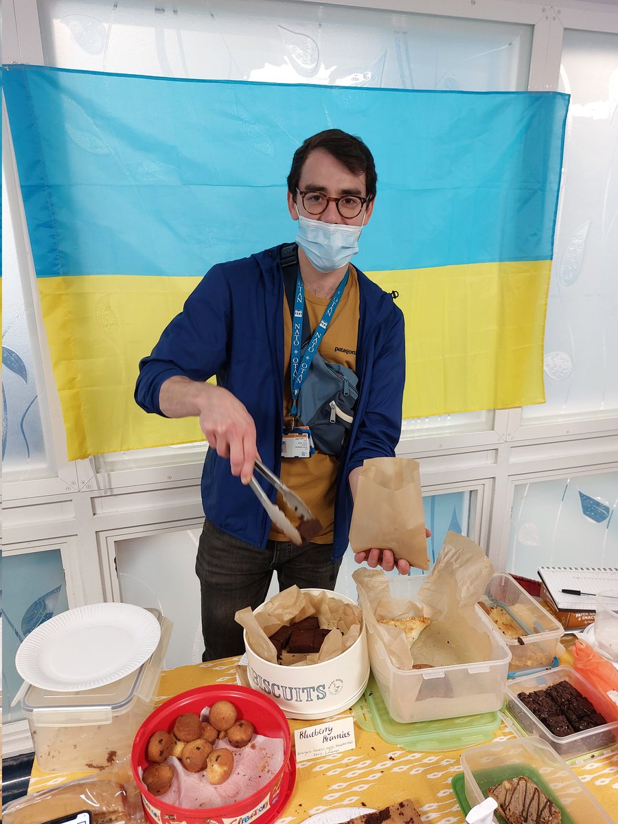 Not only a brilliant  doctor and a baker, but also giving others  by raising money for Ukraine in the little spare time.  Thank you <a href="/henrymarshall/">Henry Marshall</a> the brownies were the best I ever had 😃
