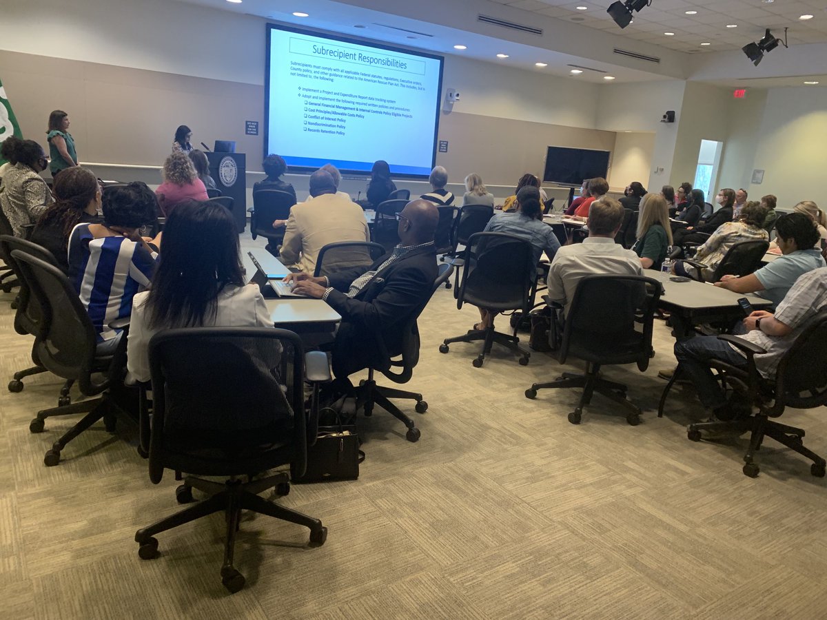 MikeBryant_MPA's tweet photo. Great turnout for today’s ARPA orientation with our community partners selected to receive funding as part of Phase 1 of our funding process. ⁦@MeckCounty⁩ https://t.co/VbwelEp79y