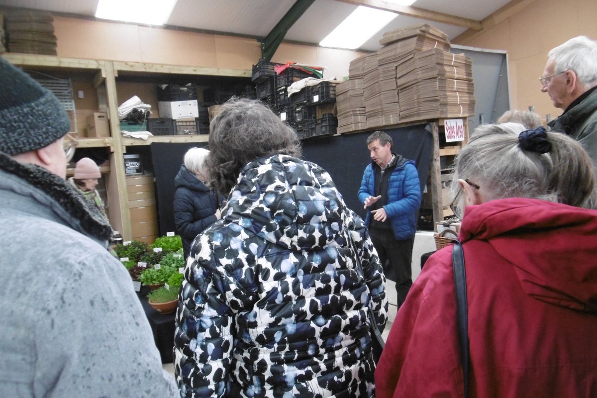 ScarisbrickRept's tweet photo. The #LGT event for April was a visit to #BrighterBloomsNursery #Preston hosted by #MathewSmith who explained the amount of work that goes into being a 5 successive times #ChelseaGoldMedal winner & a #SilverGilt in the first year. It rained. https://t.co/Nv9DIH12mk