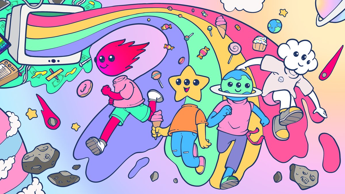 I love the <a href="/cartoonsnft/">cartoons</a> colors scheme so much I had to join this cute #cartoonscolorcontest 🥰