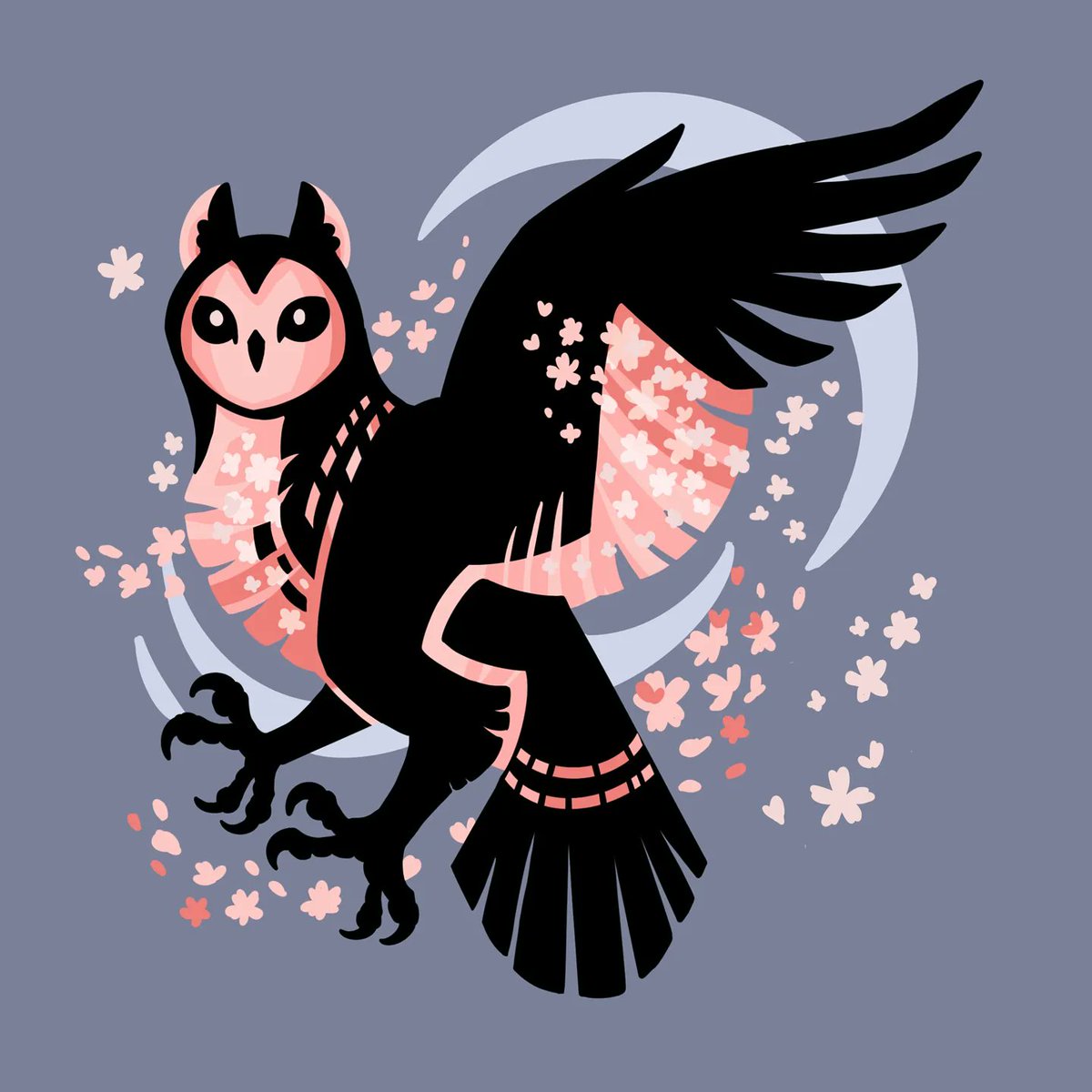 「🌸💙 Hope you owl all having a good spri」|Diana 🐦 🇨🇦のイラスト