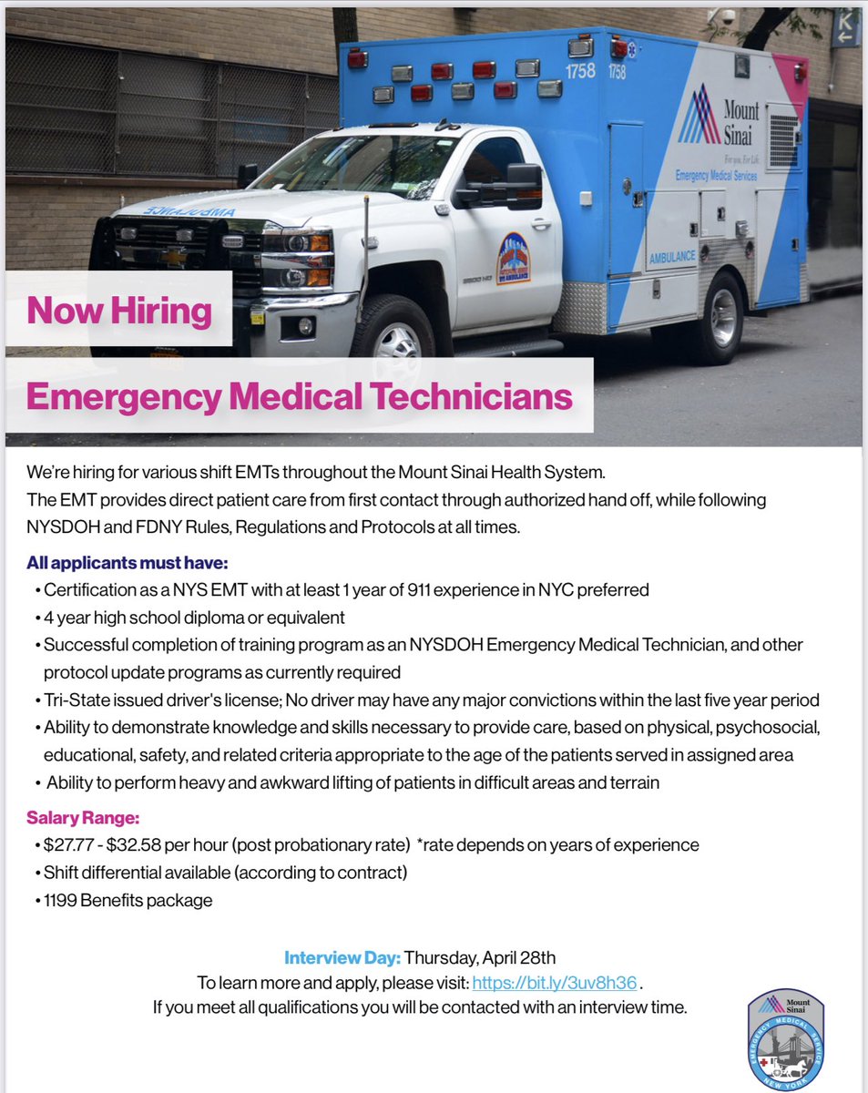 We are hiring! See flyer for details!!!