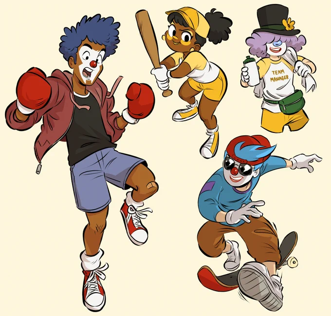 sporty clowns 
