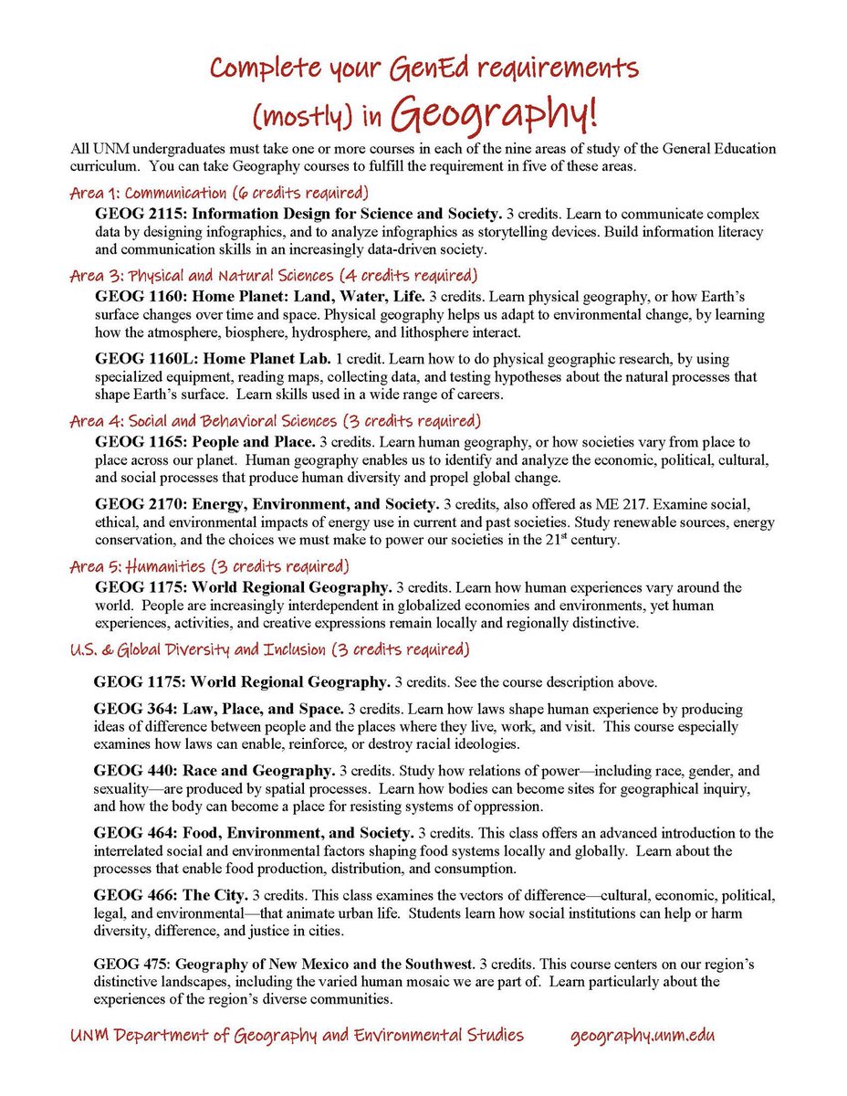 UNM Geography & Environmental Studies (@unm_ges) on Twitter photo Fall 2022 registration is open <a href="/UNM/">Univ. of New Mexico</a>! Fulfill your GenEd requirements (mostly) in Geography <a href="/UNM_GES/">UNM Geography & Environmental Studies</a> 🌎🤗 Fall 2022 registration is open <a href="/UNM/">Univ. of New Mexico</a>! Fulfill your GenEd requirements (mostly) in Geography <a href="/UNM_GES/">UNM Geography & Environmental Studies</a> 🌎🤗