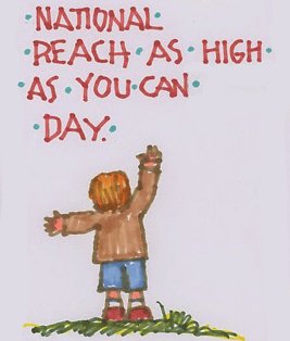 CincySanta's tweet photo. NATIONAL REACH AS HIGH AS YOU CAN DAY - Try your hand at that thing you thought was impossible. You'll never know if you can succeed if you don’t at least try. Reach as high as you can! #StoriesFromTheNorthPole #CincySanta #SantaVirtualVisit #ChristmasInJuly https://t.co/mHDvM3hBEq