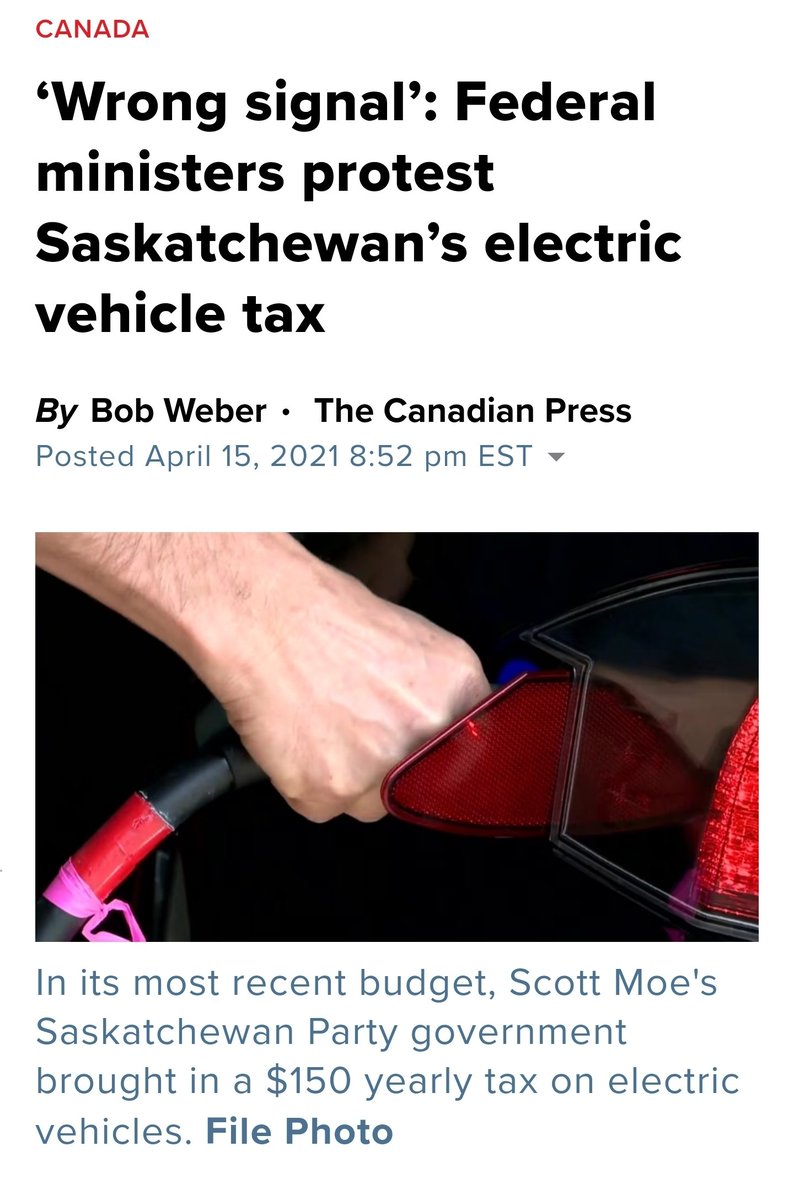 DrKyle's tweet photo. @PremierScottMoe A seemingly punitive tax on a certain type of vehicle?  I wonder where they got that idea from? https://t.co/a1imcj9ZXw