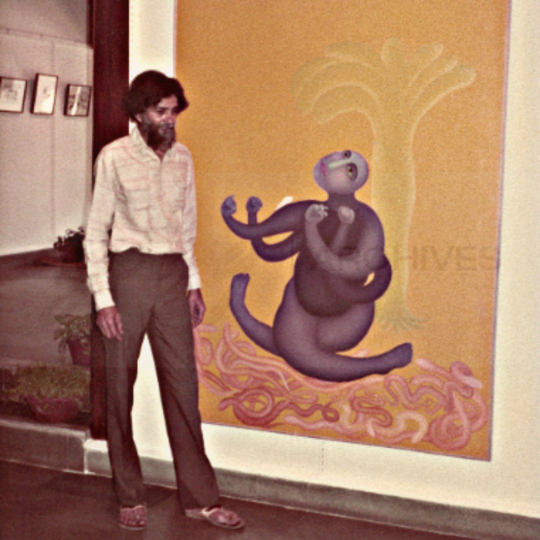 GodrejArchives's tweet photo. Together they presented, in a recent #archival exhibition, the 50-year-journey of Cymroza Art Gallery founded in 1971 by Dr. Pheroza Godrej (Chairperson of #Archives Council in #GodrejAndBoyce) #Godrej #archivaltasks #archivalwork #PherozaGodrej #artcollection #artcuration https://t.co/f6bm3EzIuE