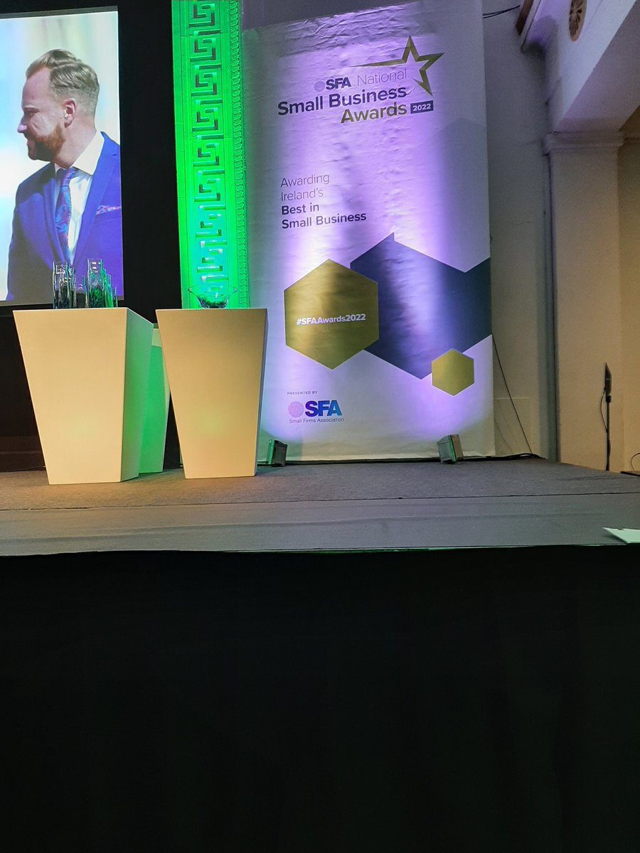 #SFAAwards2022 kicking off in RDS. Best of luck everybody