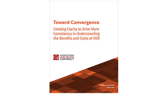 We are pleased to share our new OER report, "Toward Convergence: Creating Clarity to Drive More Consistency in Understanding the Benefits and Costs of OER" bit.ly/22towardconver… #MHECOER #NCOER