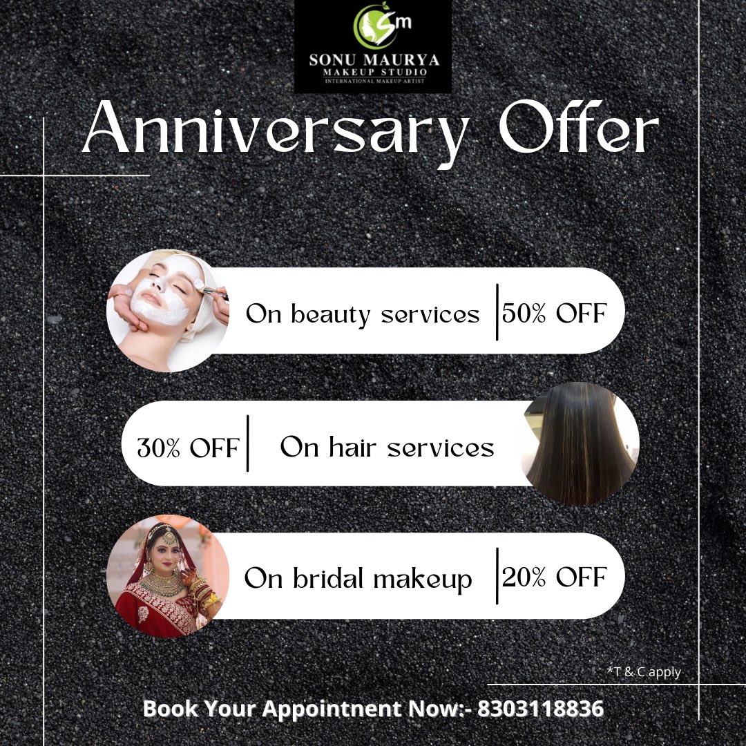 sonu_makeup's tweet photo. @sonu_makeup We request the pleasure of ur company on the auspicious celebration of Anniversary of my Makeup Studio (Sonu Maurya Makeup Studio &amp; Academy) at L-3/87 sector D,Aliganj,Puraniya Chauraha, 226024 Lucknow. Save the date,14 April,2022,Thursday,11 Am. Contact: 8303118836 https://t.co/JJ9EF2XAk8