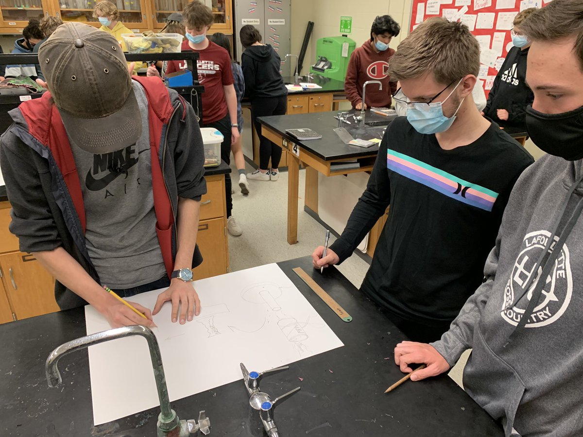 Big L’s up for science! <a href="/LHS_Lancers/">La Follette High School</a> lovin’ learning! #WeAreLaFollette
