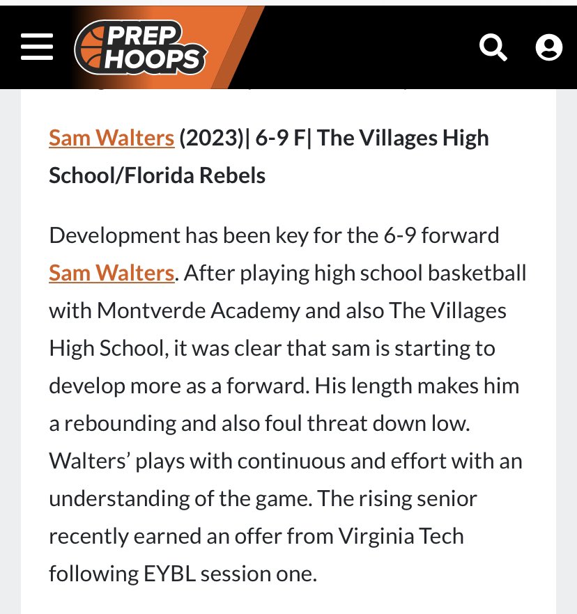 Thank you <a href="/ihoopsRecruits/">Isaac Fleischer</a>! <a href="/VHS_Hoops/">VHS Boys Basketball</a> <a href="/fl_Rebels/">Florida Rebels</a>