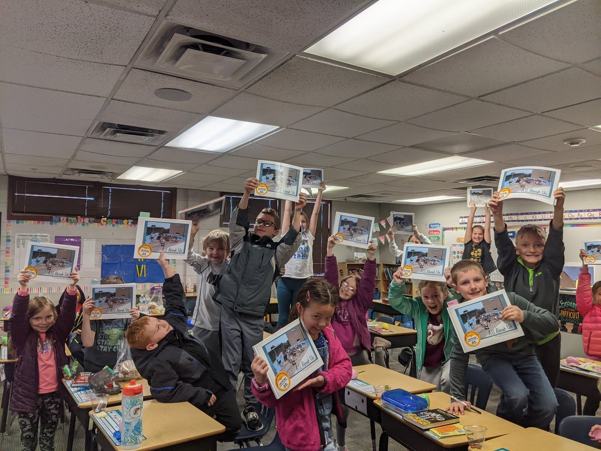 MrsAscanio's tweet photo. We wrote, illustrated, and published a book! This process was so fun and I'm so proud of these authors! @studentreasures https://t.co/tjMkfH4tgI