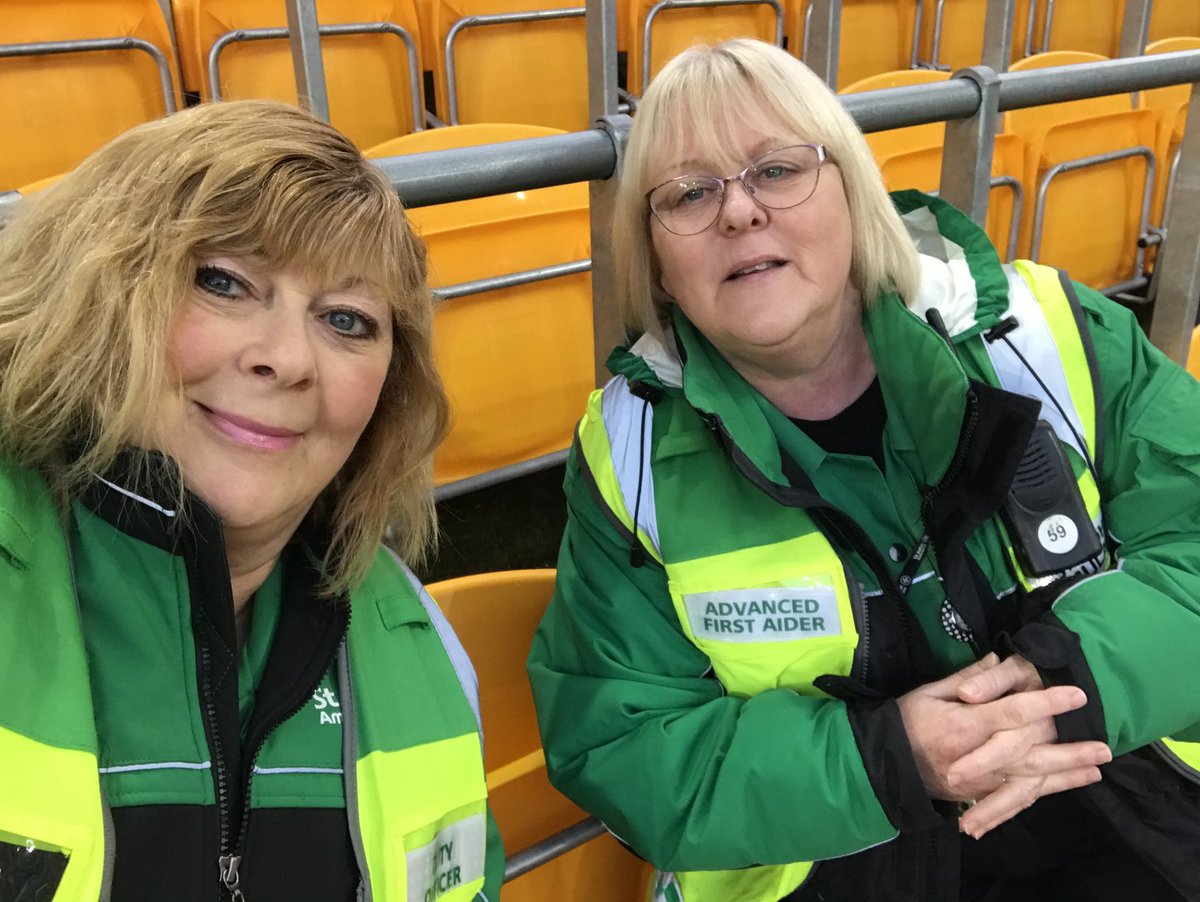 Sja ladies supporting The Wolves Ladies at The Molineux .