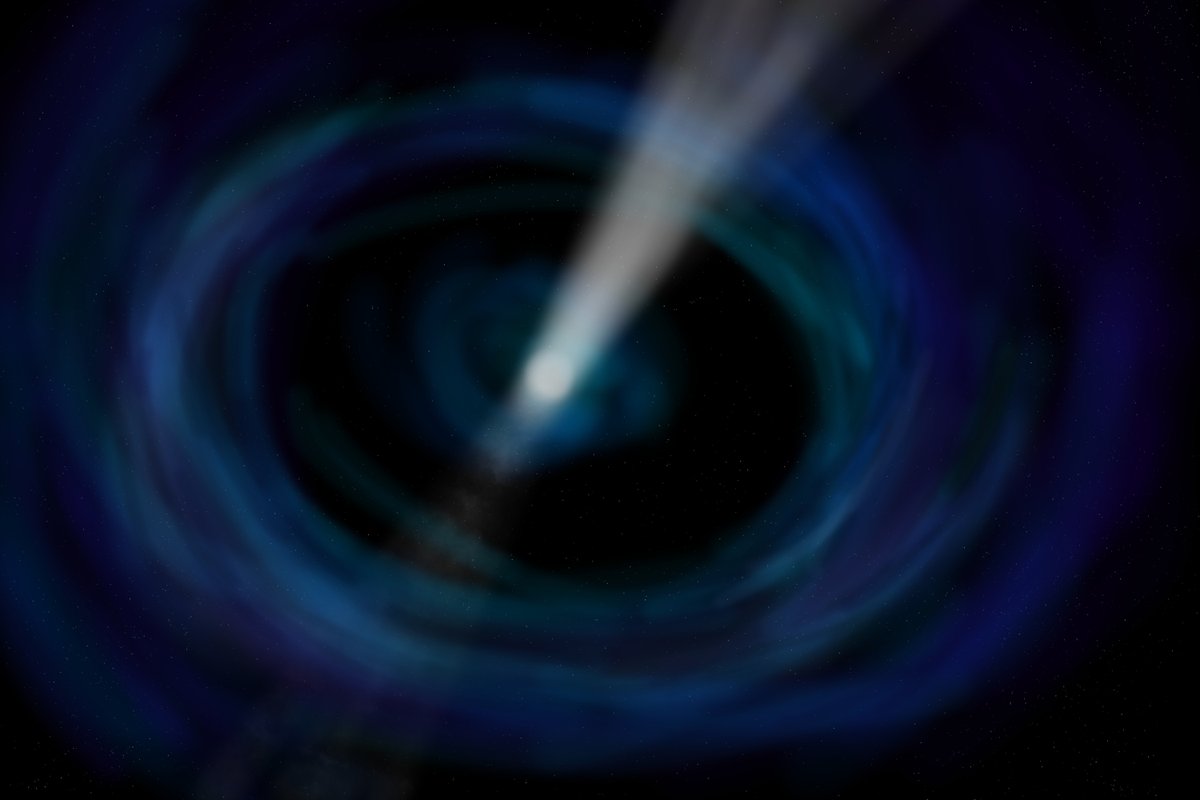 AdamasNemesis's tweet photo. This is my new piece "Cosmic lighthouse", showing a quasar feeding on the last dead stars, shining twin beacons in a last stand against the coming darkness.
#art #digitalart #painting #digitalpainting #spaceart #quasar #blackhole #nebula #accretiondisk #supermassiveblackhole https://t.co/vLk9b9dpTa