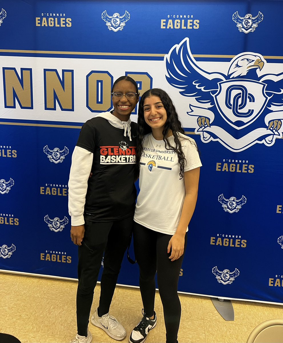 ocgbball's tweet photo. Congrats to @mayaacobb12 and @LeyahGewargis on their signing day. We are excited to see these two EAGLES soar at the collegiate level. https://t.co/K7uqpT3u7l
