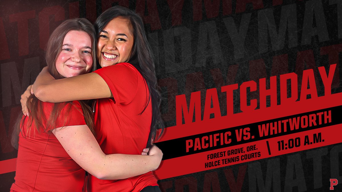 𝐌𝐀𝐓𝐂𝐇𝐃𝐀𝐘 🎾

It's Senior Day for <a href="/BoxerWTennis/">Pacific University Women's Tennis</a>!

🆚: <a href="/gobucs/">Whitworth Pirates</a>
⏱️: 11:00 a.m.
📍: Holce Tennis Courts
📺: bit.ly/34Q8S6Q

#GoBoxers
