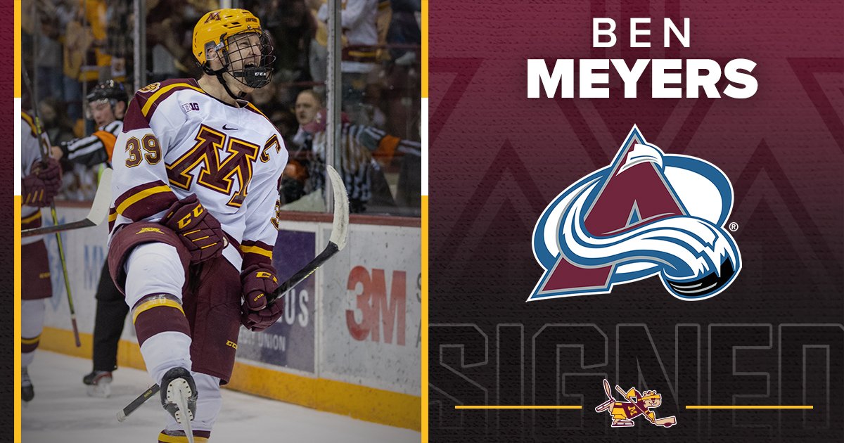 Done deal! Best of luck with the <a href="/Avalanche/">Colorado Avalanche</a>, Benny! 

#Gophers x #PrideOnIce