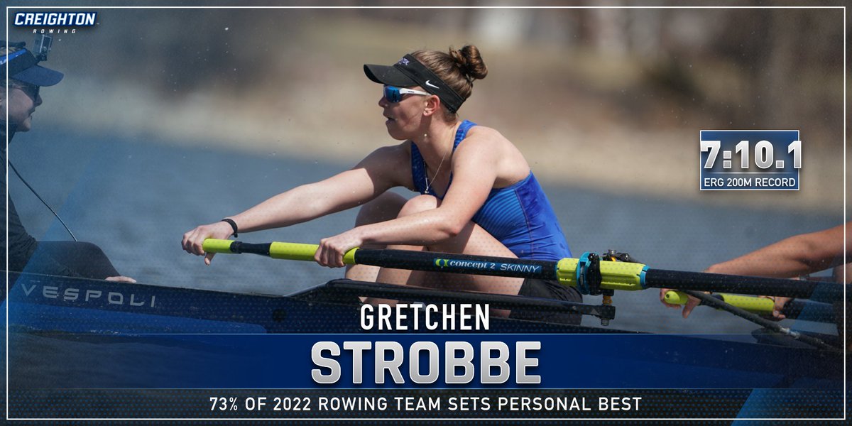 RowJays's tweet image. Strobbe Sets School Record on the ERG Machine of 7:10.0, breaking the mark of 7:10.1 set in 2010.