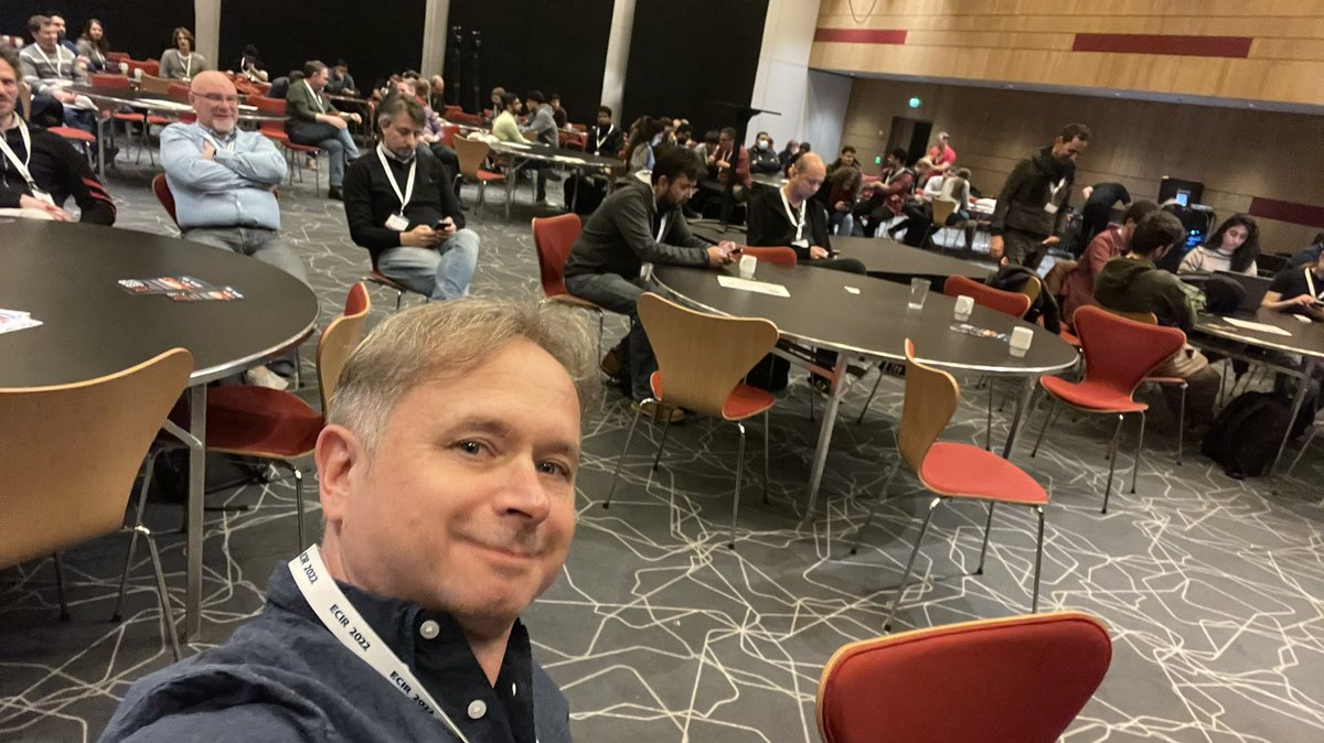 So good to be among friends and colleagues again. Well done, <a href="/ecir2022/">ECIR 2022</a> organisers! #ECIR2022