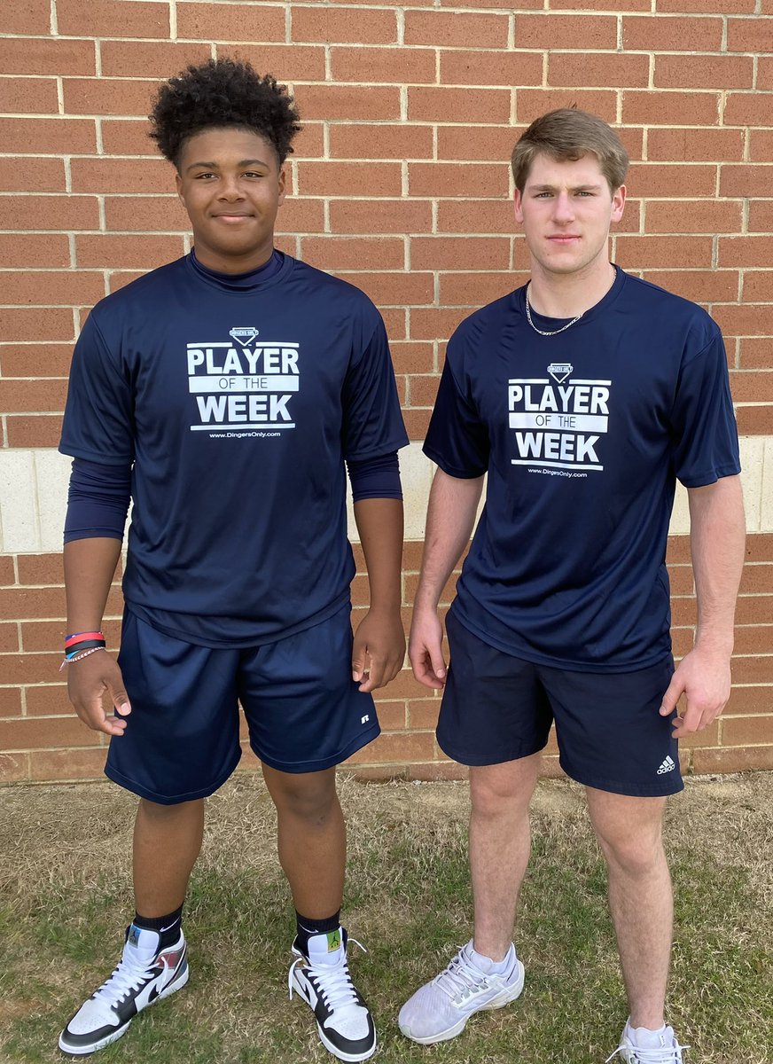 TheDingersOnly's tweet photo. Good luck to Dontarian and Garrett, two Players of the Week from Spartanburg High School, headed to Blythewood, SC to play in the SC Diamond Invitational!! @SHSVikingBSBL https://t.co/6GVylIVopN