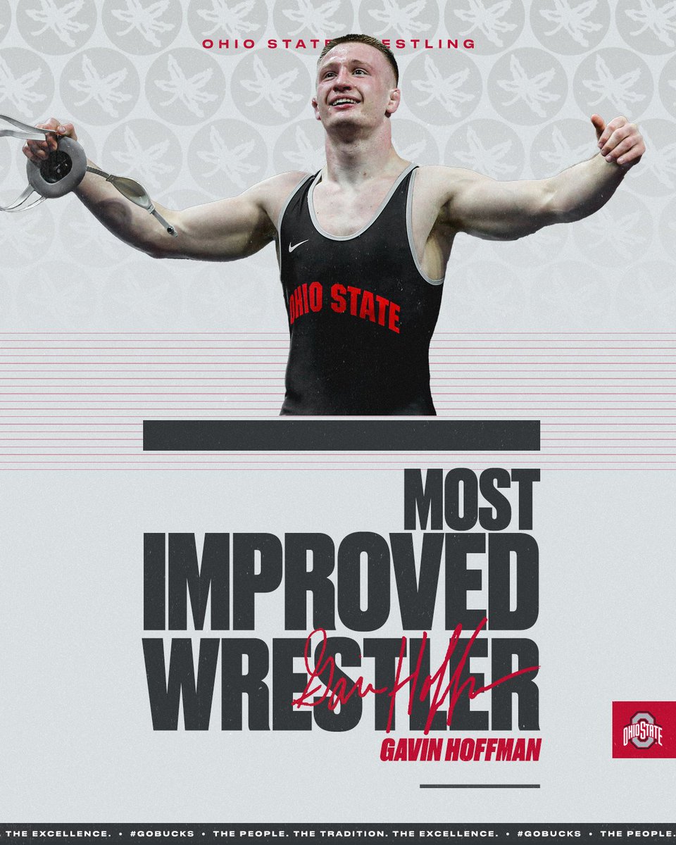 Ohio State Wrestling (@wrestlingbucks) on Twitter photo 𝙒𝙞𝙩𝙝𝙤𝙪𝙩 𝙦𝙪𝙚𝙨𝙩𝙞𝙤𝙣.
Back-to-back-to-back upsets and All-American status as a No. 21 seed in Detroit makes <a href="/gavinhoffman_/">Gavin Hoffman</a> the clear-cut Most Improved Wrestler this season.
#GoBucks 𝙒𝙞𝙩𝙝𝙤𝙪𝙩 𝙦𝙪𝙚𝙨𝙩𝙞𝙤𝙣.
Back-to-back-to-back upsets and All-American status as a No. 21 seed in Detroit makes <a href="/gavinhoffman_/">Gavin Hoffman</a> the clear-cut Most Improved Wrestler this season.
#GoBucks