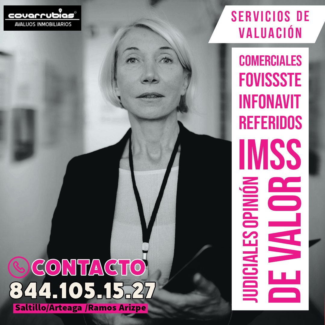 xuirual's tweet photo. ▪︎Para la toma de #Decisiones  importantes. Previo realiza un #avalúo.
#valuador de #inmuebles en #Saltillo 
Contacto: covarrubias.avaluos@gmail.com https://t.co/21UpS3GMUr