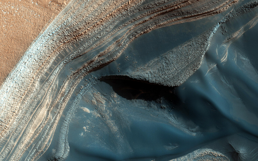 ironywithab's tweet photo. New paper out in GRL by my fantastic PhD student Prakhar Sinha (who is looking for a postdoc) - the north polar ice cap of Mars isn't just ice and dust, it also contains dark and glassy sediments, perhaps from impacts nearby and across the planet! Mini-🧵
https://t.co/1DVX6nc4hr https://t.co/EHZNSfg6OF
