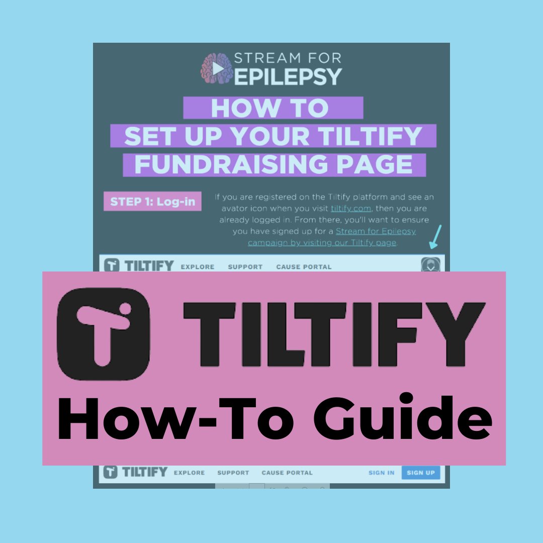 stream4epilepsy's tweet photo. Did you know we have step-by-step guides to maximize all of @tiltify's features for your #StreamforEpilepsy fundraising campaign? Check it out in our toolkit >> https://t.co/xq1Q7AoDPn https://t.co/yiOG3jTnrk