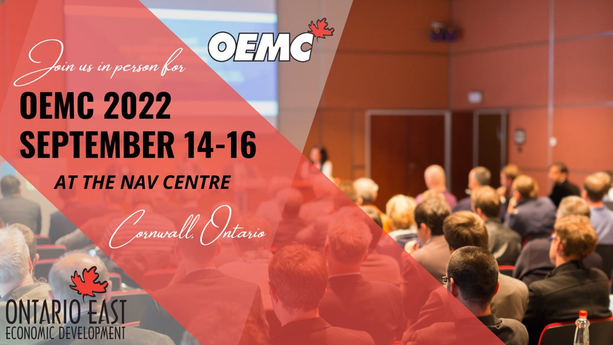 OntarioEast's tweet photo. Last call for speakers for OEMC 2022! The deadline for submission is April 15: https://t.co/FfFSrXcEWR @OEMC_Conference #OEMC2022 https://t.co/PG9domEoRc