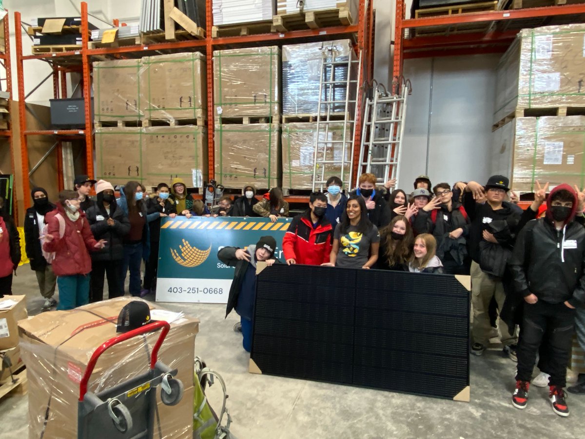 insideeducation's tweet photo. Our newest program - Regional #Gener8Summit is up and running in #YYC today. 75 jr/sr high schools participating in a series of๐ presentations this morning and tours this afternoon! Thx to @UCalgary solar and re-electric car teams, @GBTgreenbuild + @SkyFireEnergy for hosting! https://t.co/VempD6eLDy