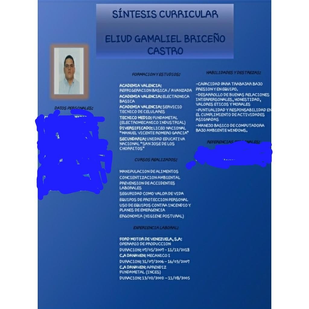 Eliudb3's tweet photo. Hola a todos estoy buscando empleo y no consigo necesito un empleo urgente para poder mantener a mi familia https://t.co/alwS6dlY0F