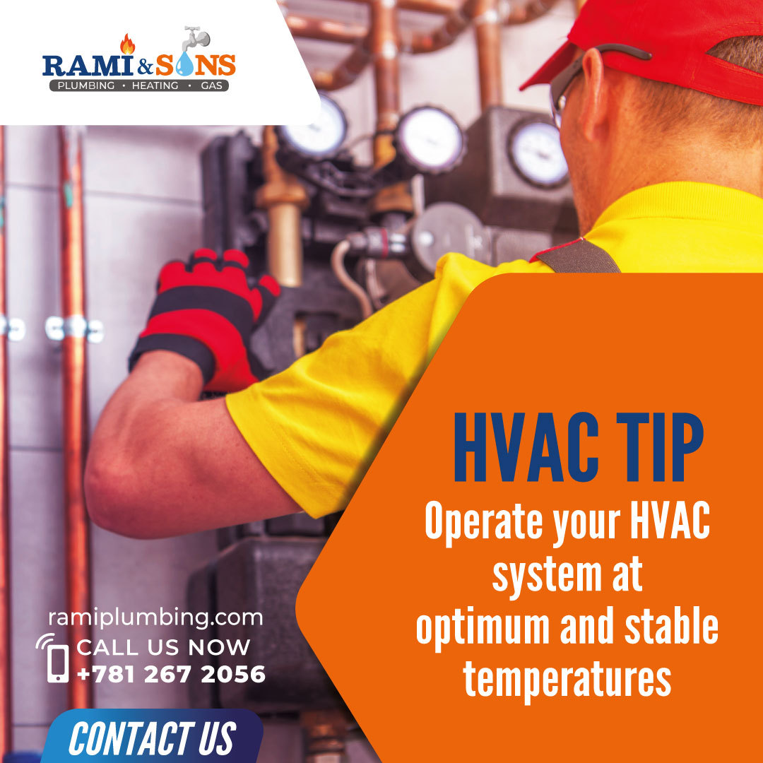 HVAC TIP
Operate your HVAC system at optimum and stable temperatures
.
Questions or comments?
.
call us today!!
(781) 267 2056
.
.

#hvacmaintenance #cooling #airconditioning #heating #hvaclife #airconditioner #chiller #plumbinglife https://t.co/j7sF944lVJ