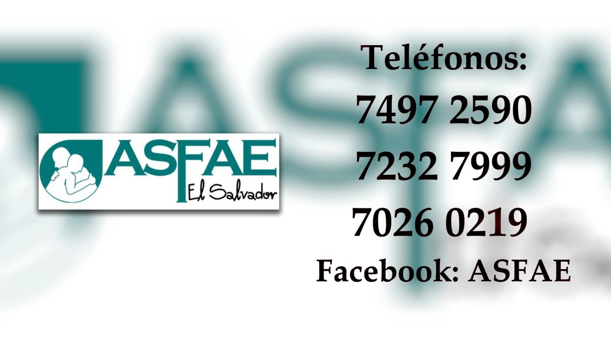 Debate_TCS's tweet photo. Aquí 👇 los números telefónicos de la Asociación Salvadoreña de Familiares y Amigos de personas que padecen Esquizofrenia y otras Discapacidades  mentales/psicosociales, #ASFAE . https://t.co/HdjsgSJZop