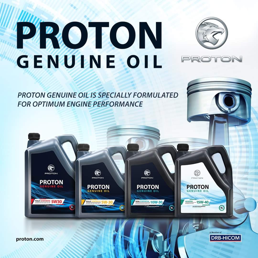 Your Proton deserves the best protection for its engine! 

Specially formulated to meet our exacting requirements, Proton Genuine Oil (PGO) provides superior engine protection so that your Proton always provides superior fuel efficiency and optimum performance. https://t.co/ZHdvmObBgM