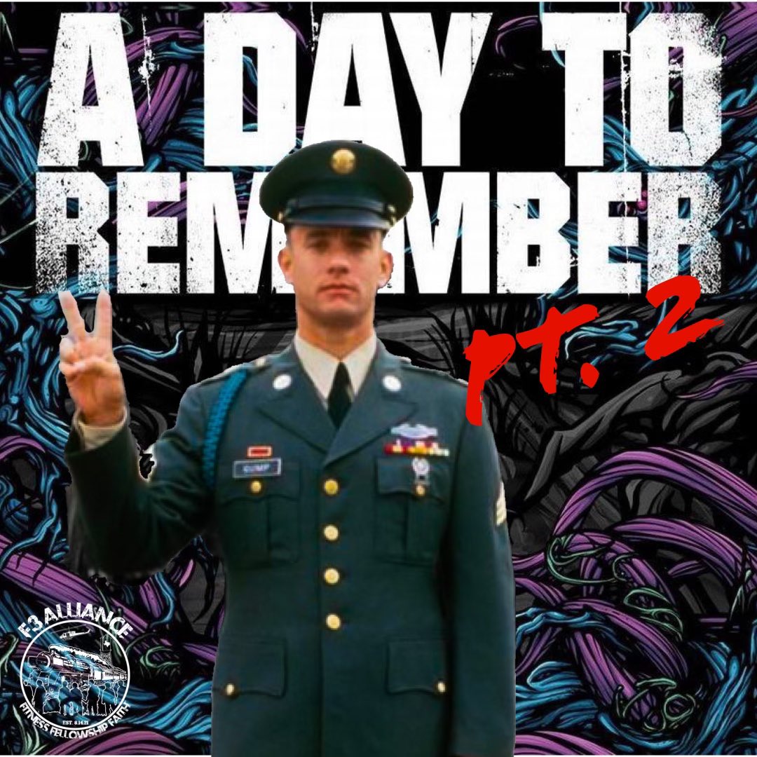 F3Alliance's tweet photo. Checkout what our own @F3_Helpdesk brought to the PAX at The Bunker! He told us “it’s called ‘A Day To Remember Forrest Gump’ because the BD work is all Forrest Gump themed, &amp; the music playlist is from the band “A Day To Remember” 🎶🏆💪🏼
#f3alliance #adaytoremember #forrestgump https://t.co/LcKbvS5L8g