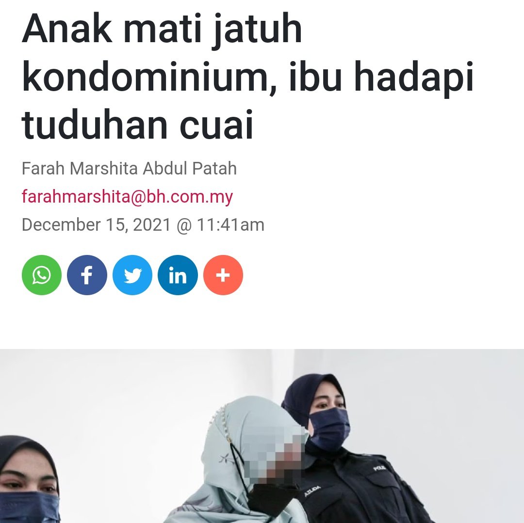 SyedAkramin's tweet photo. Lega dan bersyukur sebab kecuaian diri sendiri dalam menjaga anak kini telah dipindahkan kepada orang lain yang terpaksa meringkuk dalam penjara selama 6 tahun?

Jika lihat kes kanak-kanak jatuh kondo, ibunya didakwa atas tuduhan cuai. Kenapa tidak di dalam kes basikal lajak? https://t.co/QtYf8HA09l