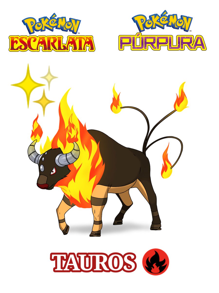 GreiManPool's tweet photo. #Tauros en #PokemonScarletViolet desde mi punto de vista, como creo que puede verse tanto en su versión normal como Shiny✨ #PokemonGO #newpokemon #greimandraw #greimanpool #Pokemon https://t.co/EjBmR3Pf6o