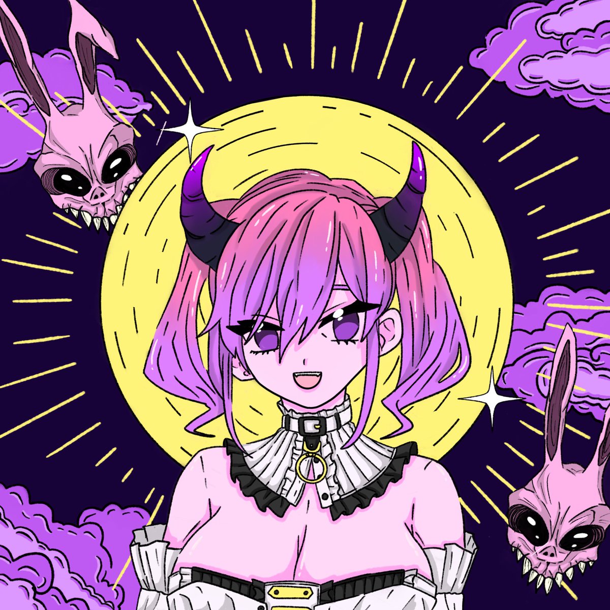 I will mint this piece like 10 mins later! I hope you like her sorry! 💜💖