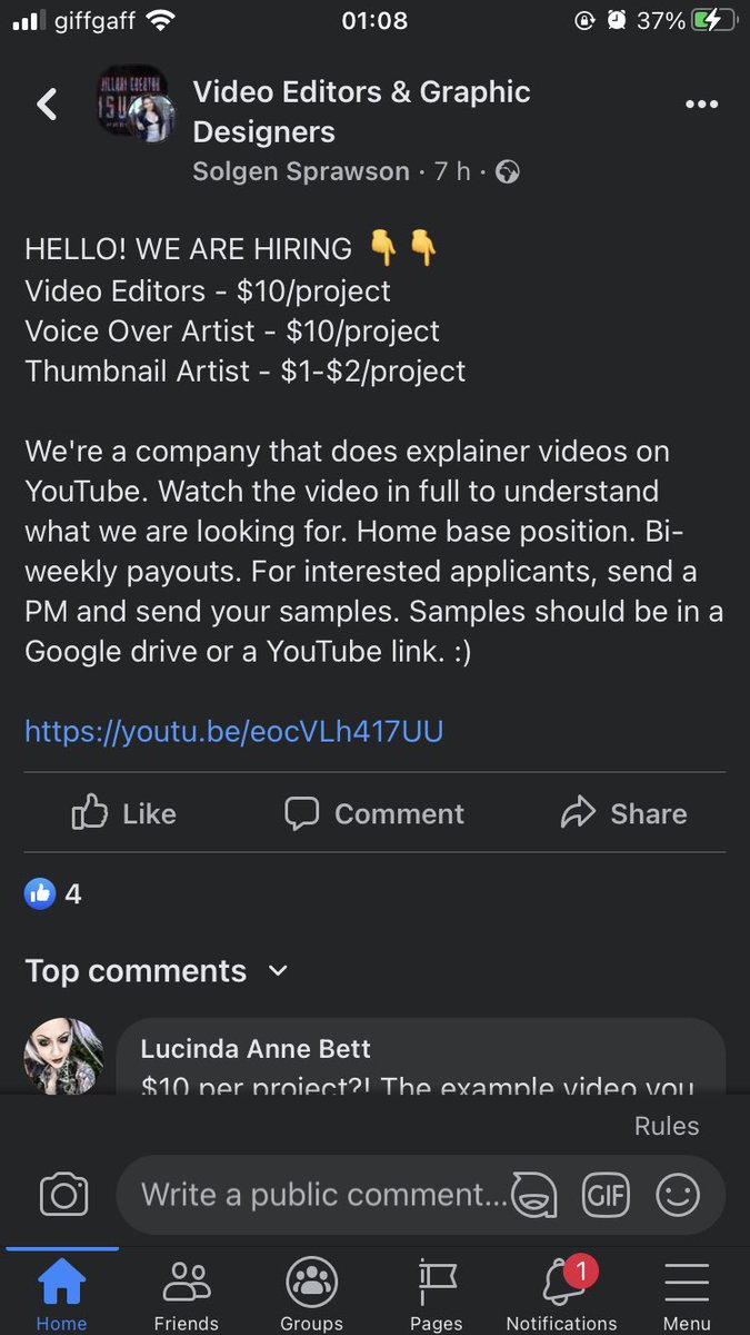 OffTheRic's tweet photo. What has this industry come to when “clients” are offering $10 per project!
The example vid in link is over 7min long😤
Would you edit for that rate?
#peoplesuck #wtf #ratesofpay #videoediting https://t.co/QXdpOmwzTF