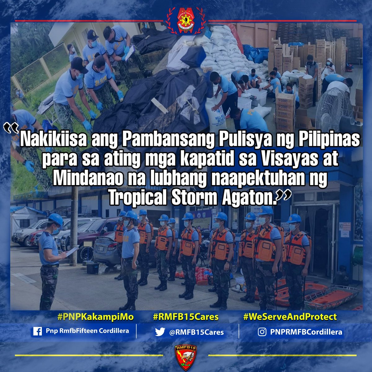 RMFB15cares's tweet photo. #WeServeAndProtect #PNPKakampiMo #TeamPNP #agatone #AgatonPH https://t.co/xToSCmqUab