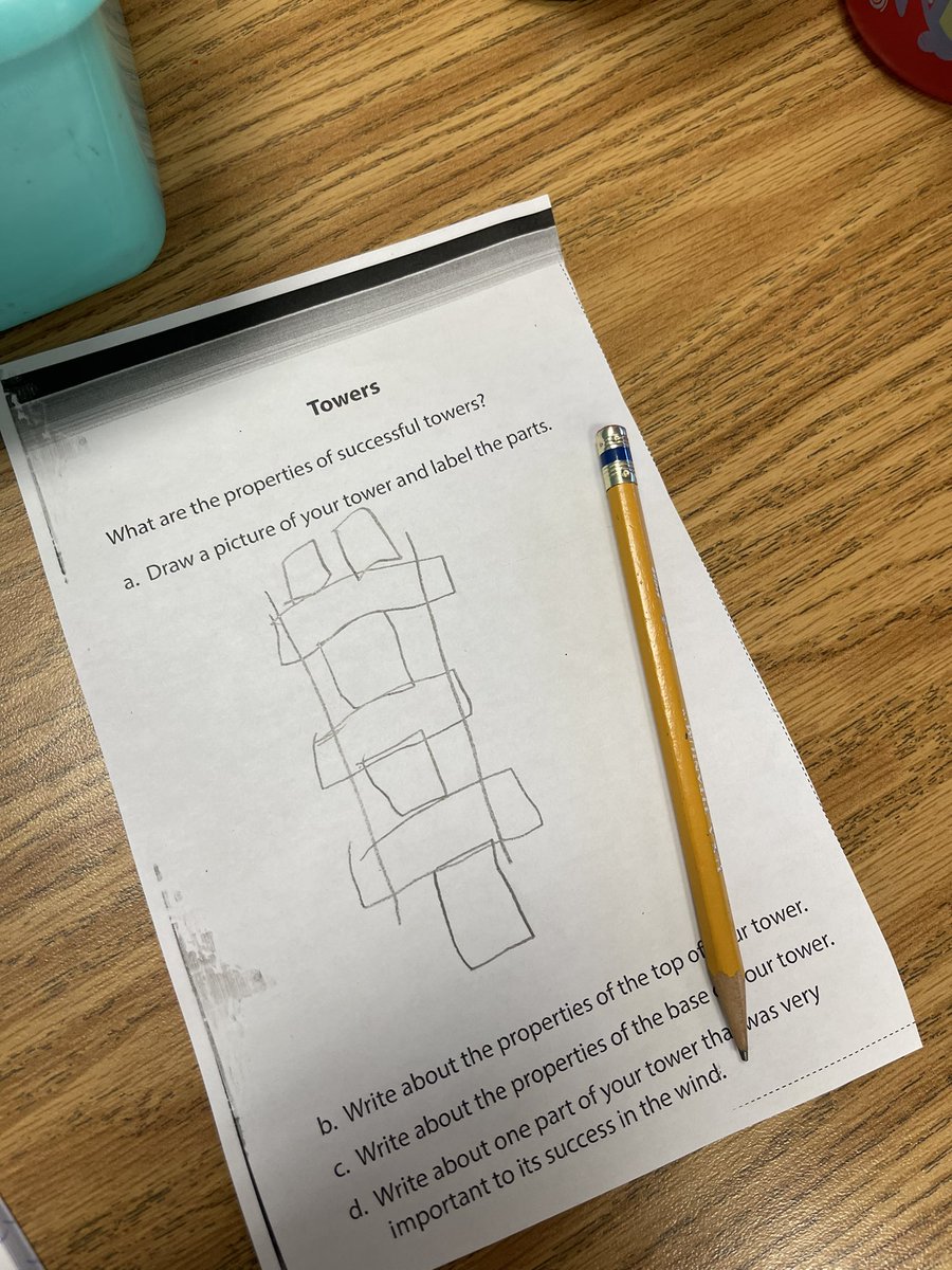 Abbie_Murray2's tweet photo. Every year this tower building activity is always a hit! I love the team work involved, and understanding the properties of materials and which would make the best tower! #Amsti #matter #solidliquidgas #amstimatter #2ndgradescience https://t.co/P5nc2ZRcIH