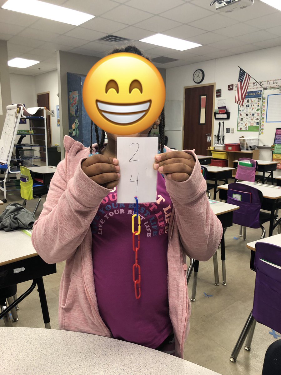 When your student understands joining numbers for the first time and she wants you to take a picture. So proud of her. She told me 2 and 4 make 6. #kinderocks <a href="/AE_Gators/">Armstrong Elementary</a>