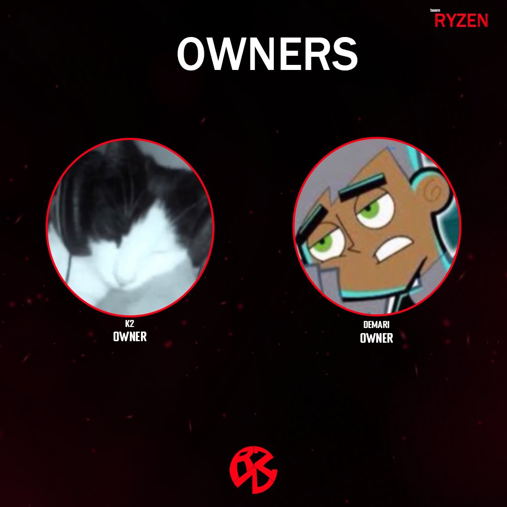 TeamRyzenGGs's tweet photo. Introducing our two owners!
👤: @Mari1x3 
👤: @JayyVfx https://t.co/eAPCed39xA